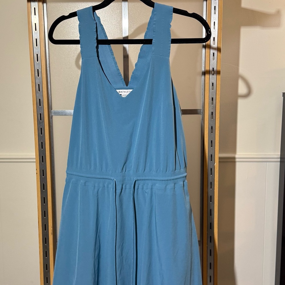 Athleta Teal Backless Dress